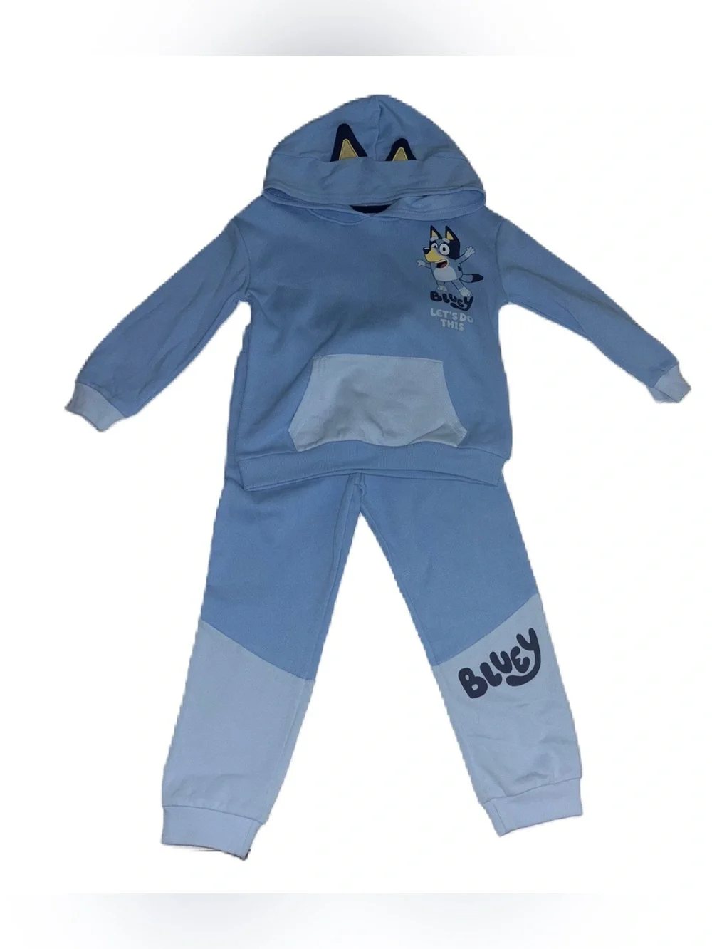 Bluey Matching Sweatshirt Hoodie & Sweat Pants Joggers Set 5T